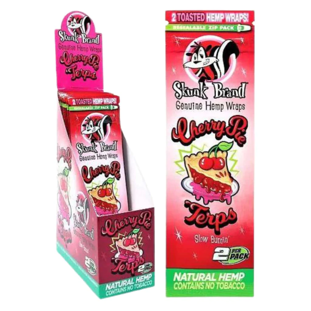 Photograph of product: Skunk Brand Terp Enhanced Hemp Wraps Cherry Pie
