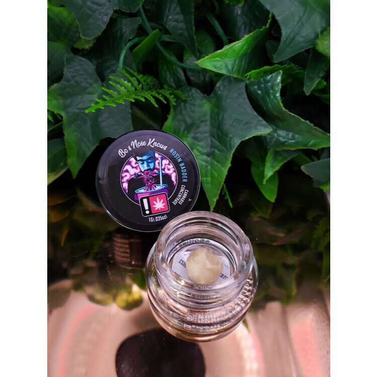 Photograph of product: Frosted Froyo - 1g 90u ROSIN Badder - Bo's Nose