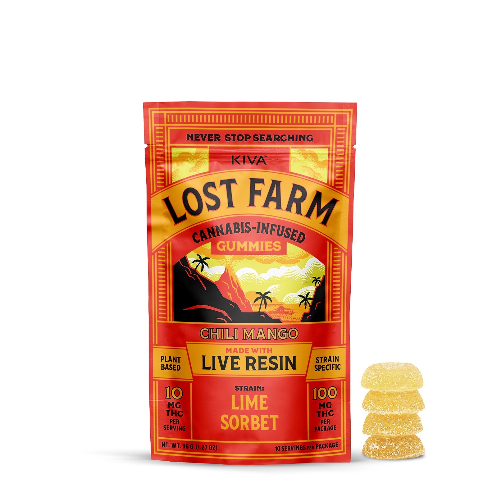 Photograph of product: Grilled Peach - Live Resin Fruit Chews - 100mg