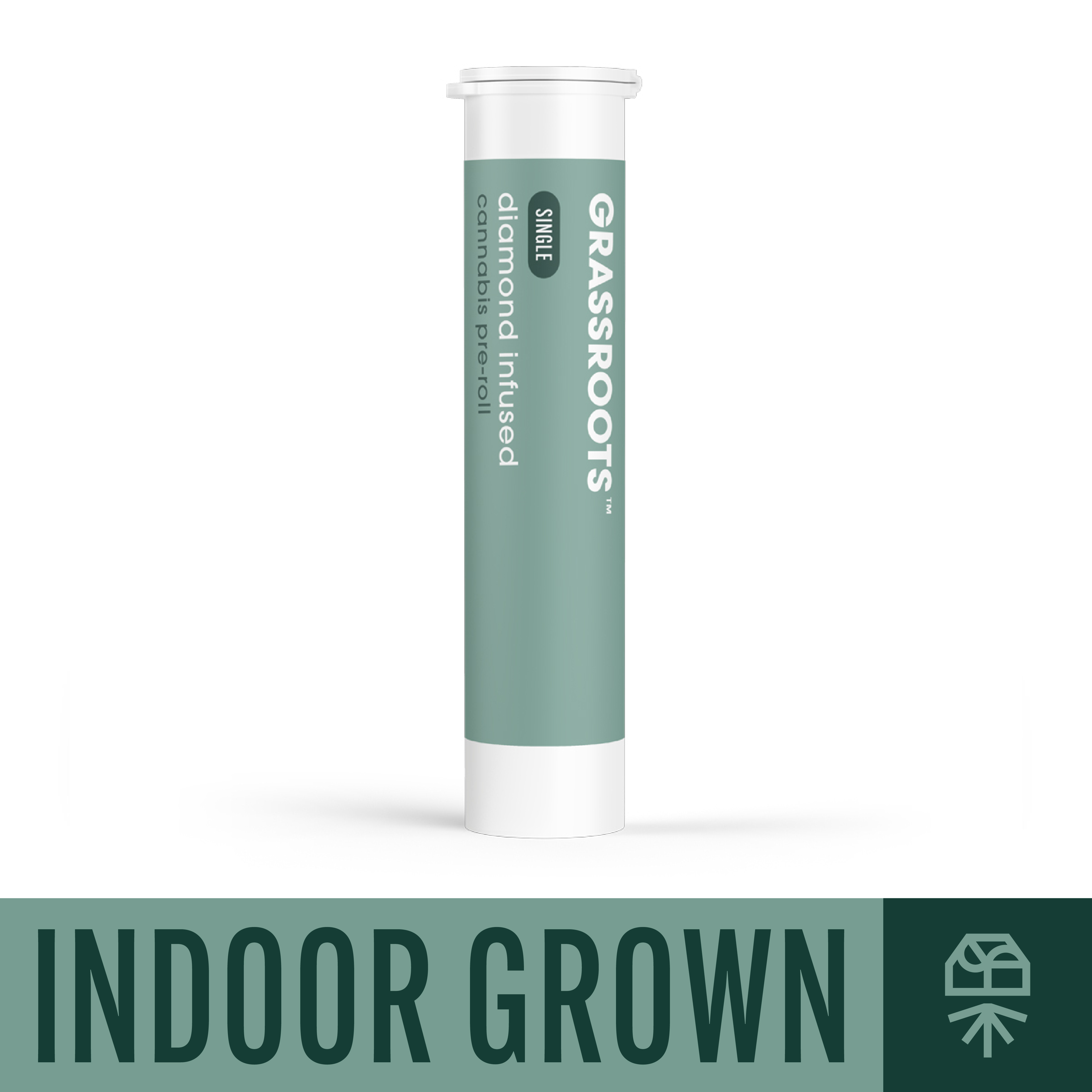 Photograph of product: Diamond Infused Animal Mint Cake Pre-Roll 1g