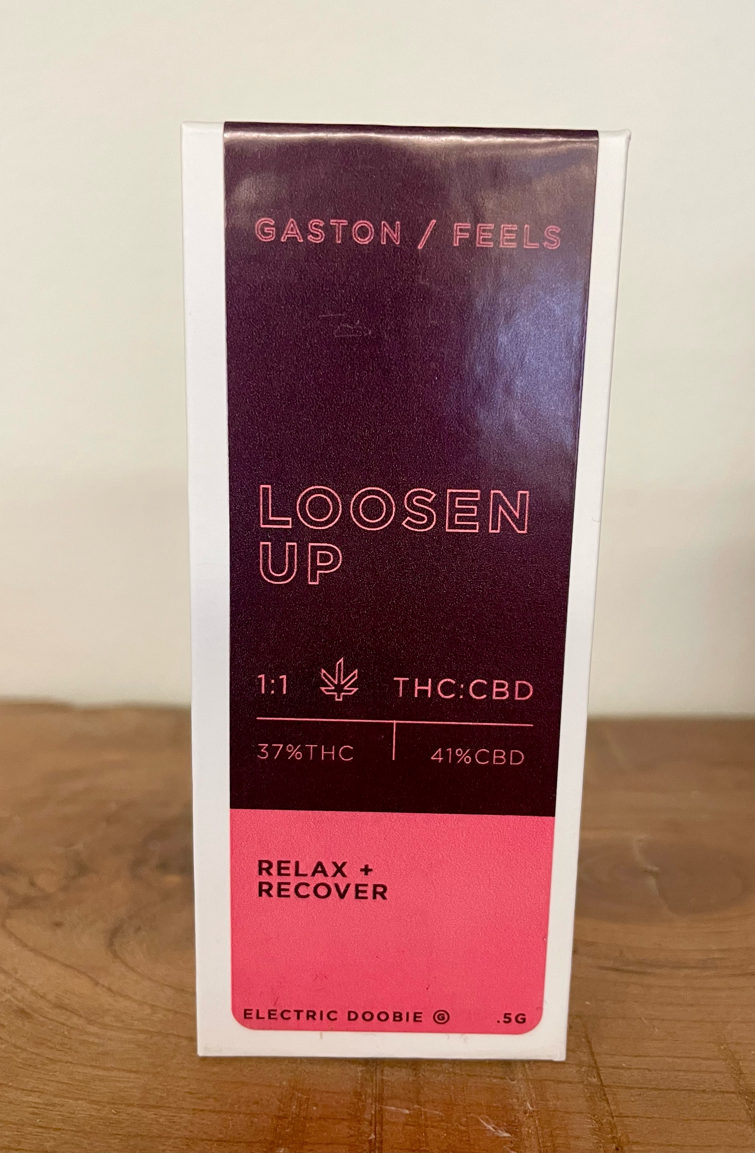 Photograph of product: Gaston | Loosen Up | 1:1 TH-oui:CBD 37%TH-oui 41% CBD