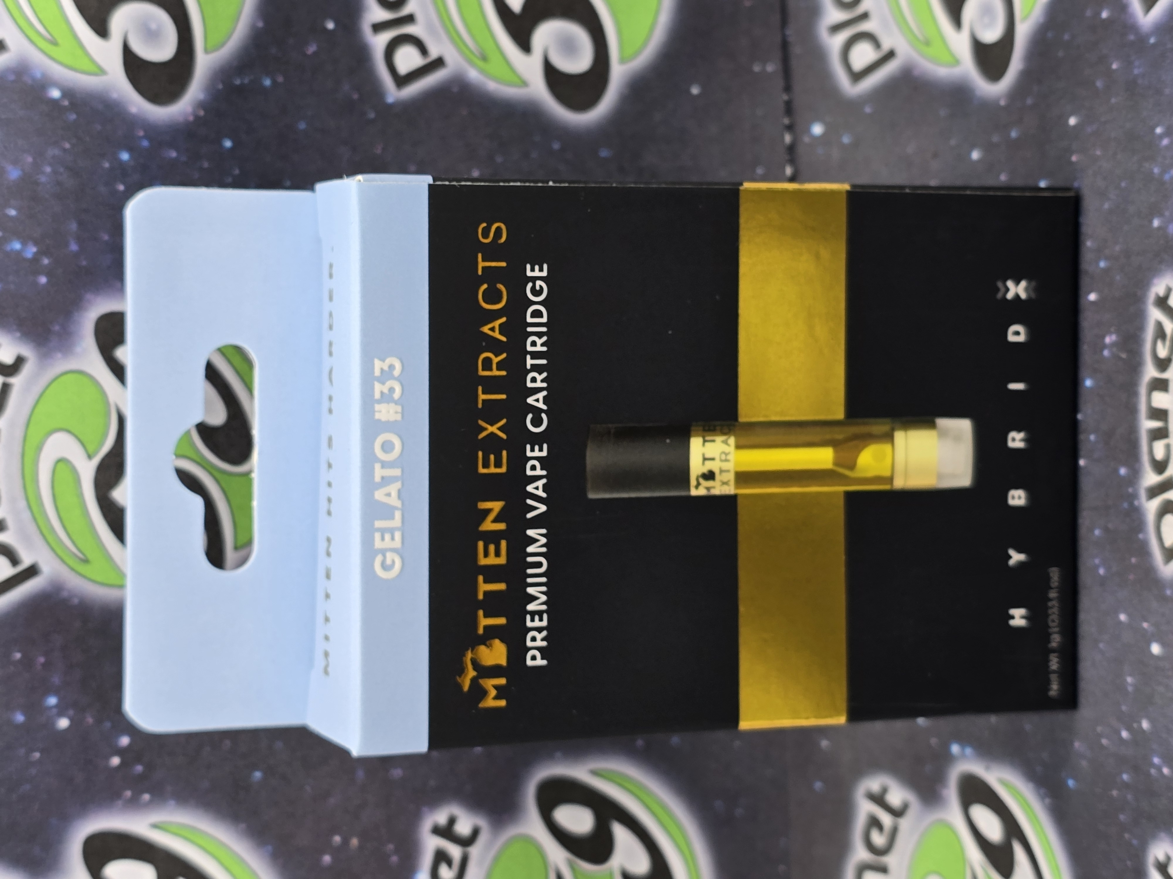 Photograph of product: Mitten Extracts | Gelato #33 | 1g Cartridge