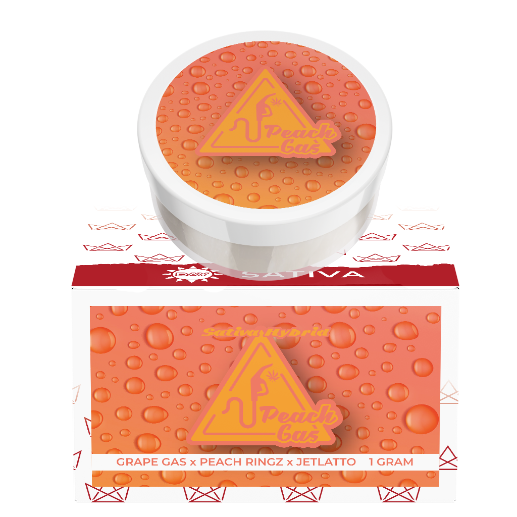 Photograph of Product: Peach Gas Diamonds & Sauce | 1g