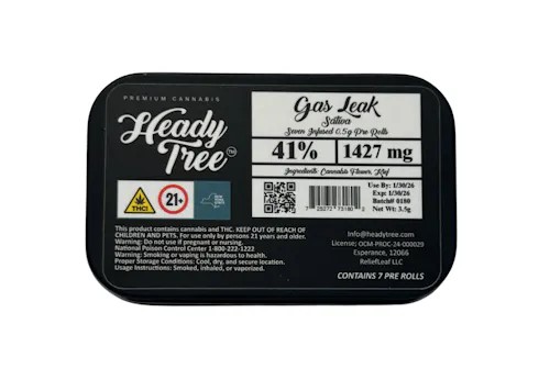 Photograph of product: Heady Tree-Shorty's Pre rolls 7pk (0.5g)- Gas Leak