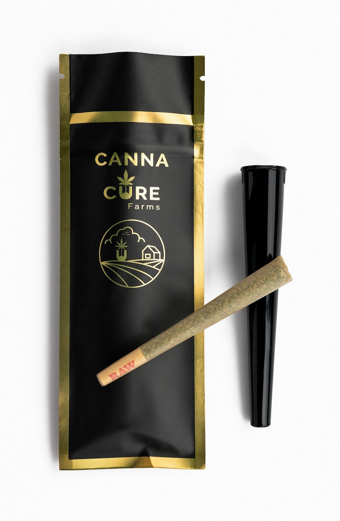 Photograph of product: Blueberry OG Infused Pre roll | Oui'd | Canna Cure