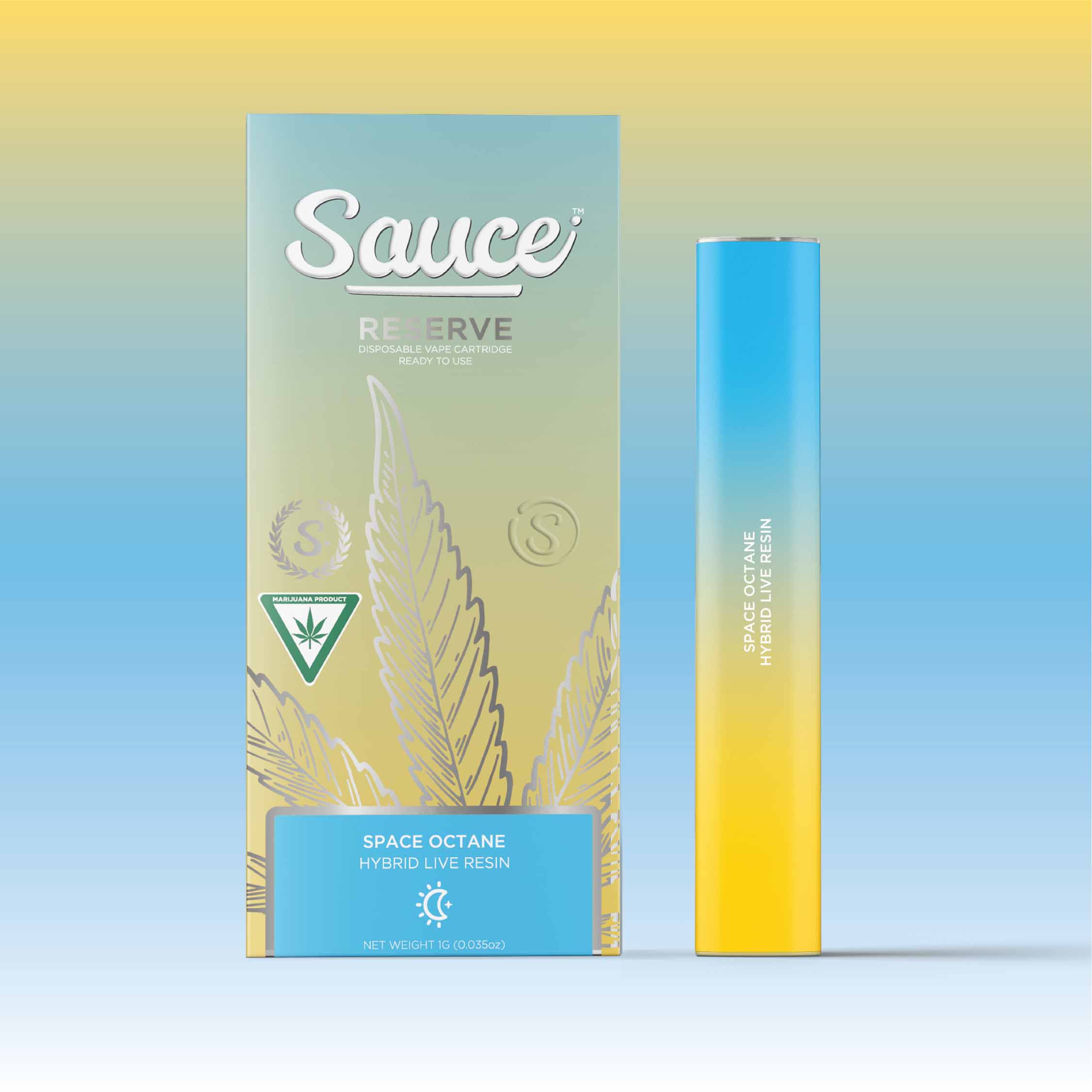 Photograph of product: Sauce - Space Octane Live Resin Disposable 1g