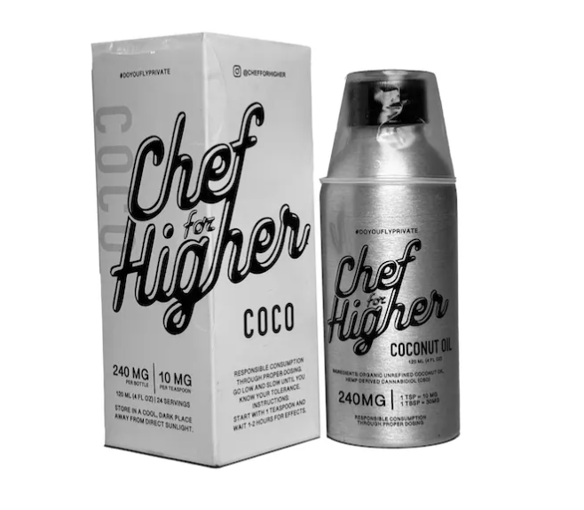 Photograph of product: Coconut Oil - 240mg - Chef for Higher