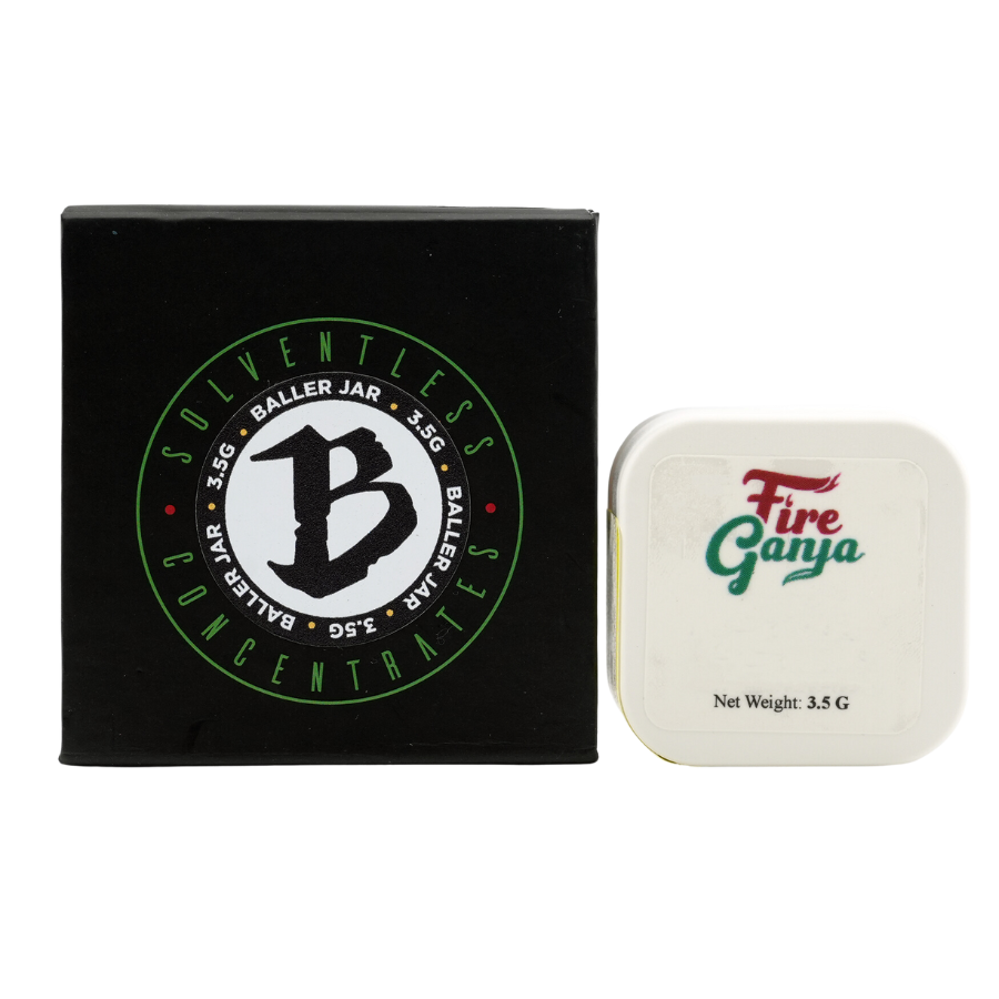 Photograph of product: Cognac Black - 3.5g Live Rosin Baller Jar