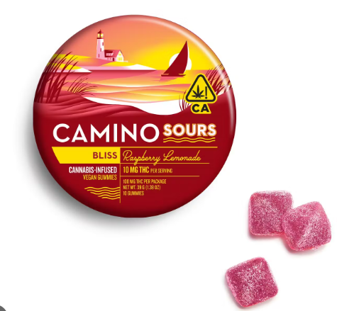 Photograph of product: Raspberry Lemonade Gummies 5mg 20pk