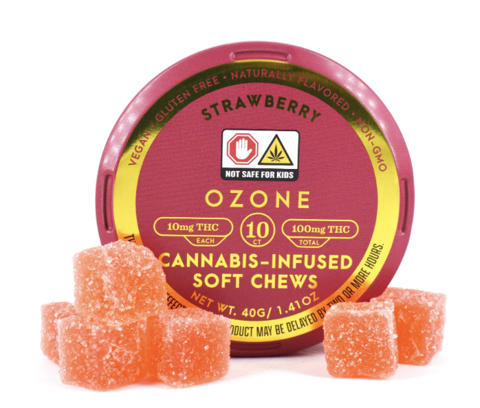 Photograph of product: Ozone | Strawberry Gummies | 10pk/100mg