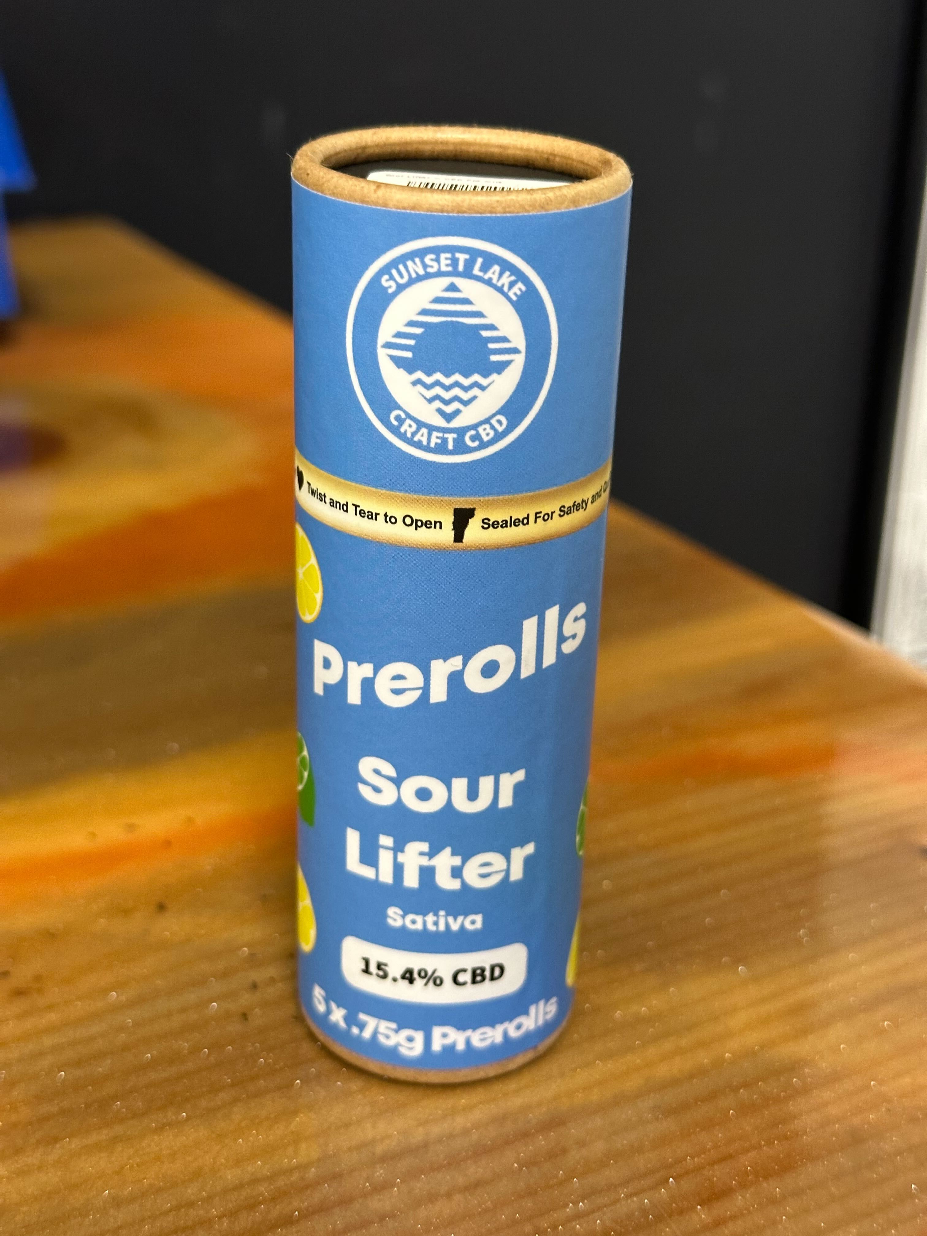 Photograph of Product: Sour Lifter | .75g CBD Pre rolls | 5pk