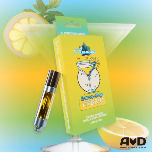 Photograph of product: Amnesia | Sour Diesel | 1g | Cartridge
