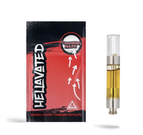 Photograph of product: Strawberry Haze [Cartridge-1g] || Hellavated