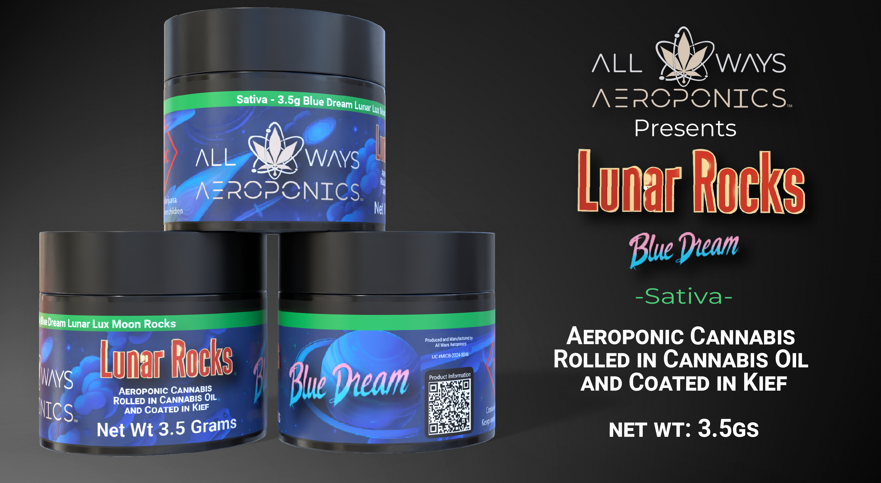 Photograph of product: AWA Lunar Moon Rocks - Cherry Limeade Pre-Pack - 3.5g
