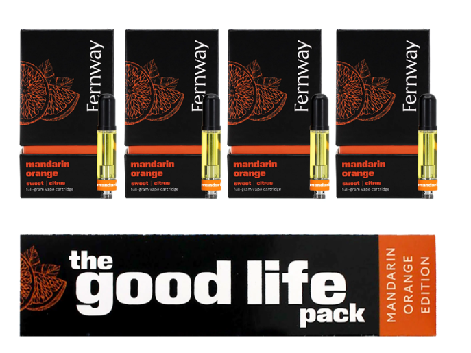 Photograph of product: Fernway - Mandarin Orange (S) Vape Cartridge Pack (1g x4)