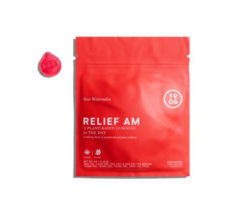 Photograph of product: 1906 - RELIEF AM for Pain (5 gummies per pouch)