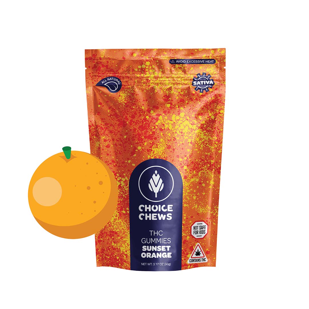 Photograph of product: Sunset Orange | Gummies | 100mg