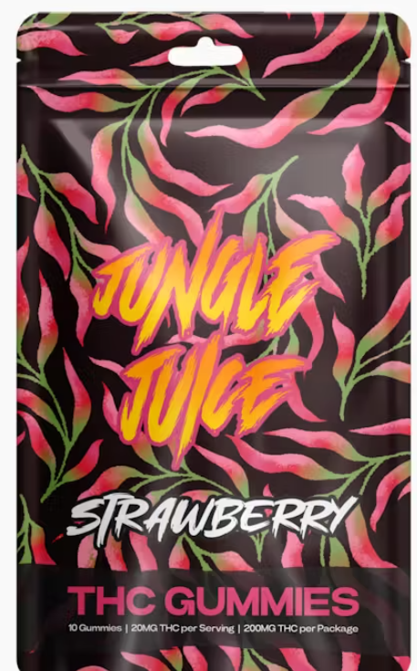 Photograph of product: JUNGLE JUICE | 200MG GUMMIES | STRAWBERRY
