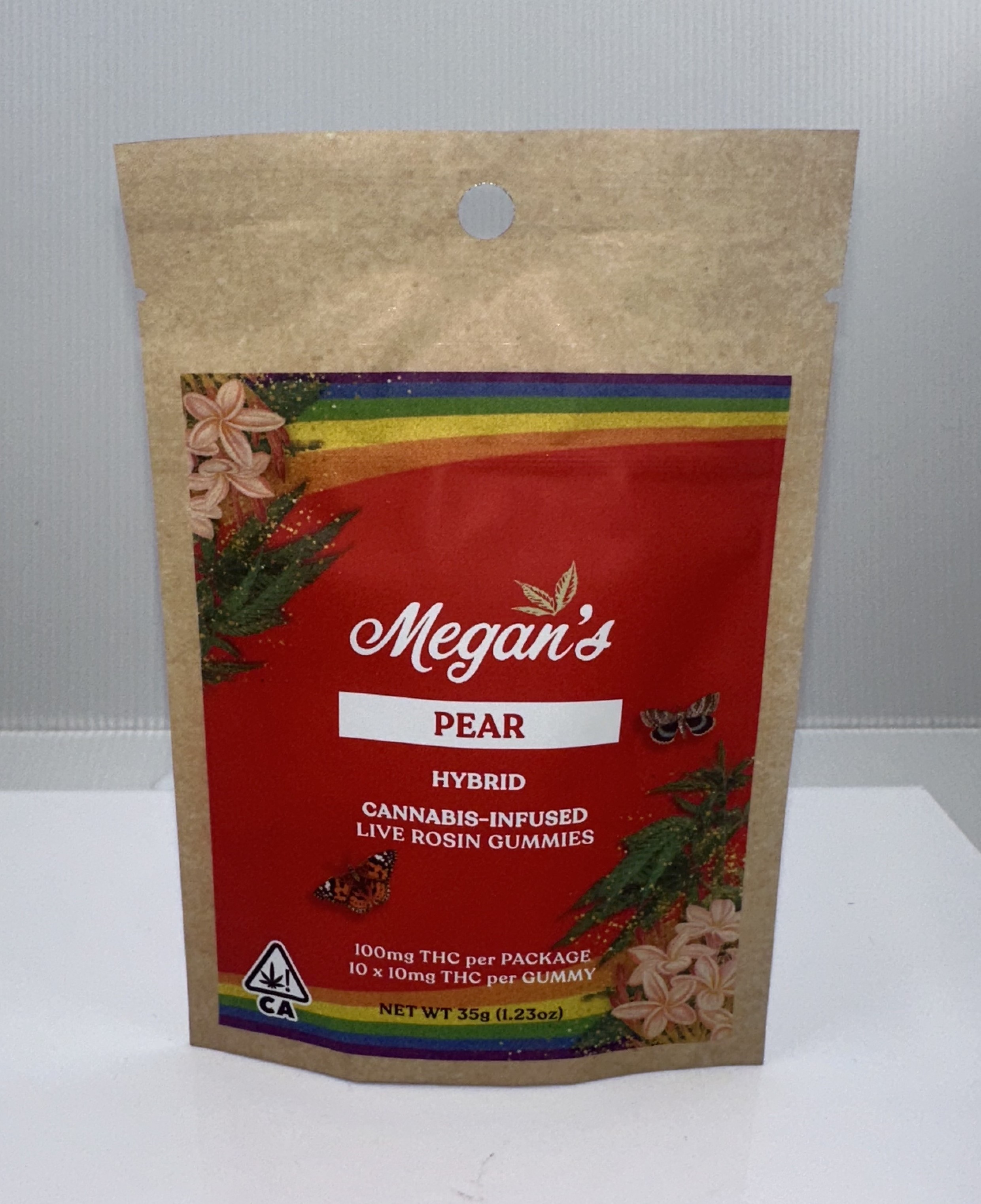Photograph of product: Pear Rosin Infused Gummies Hybrid (10pk)