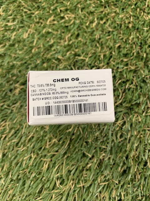 Photograph of product: CHEM OG EXTRACT 1G - 