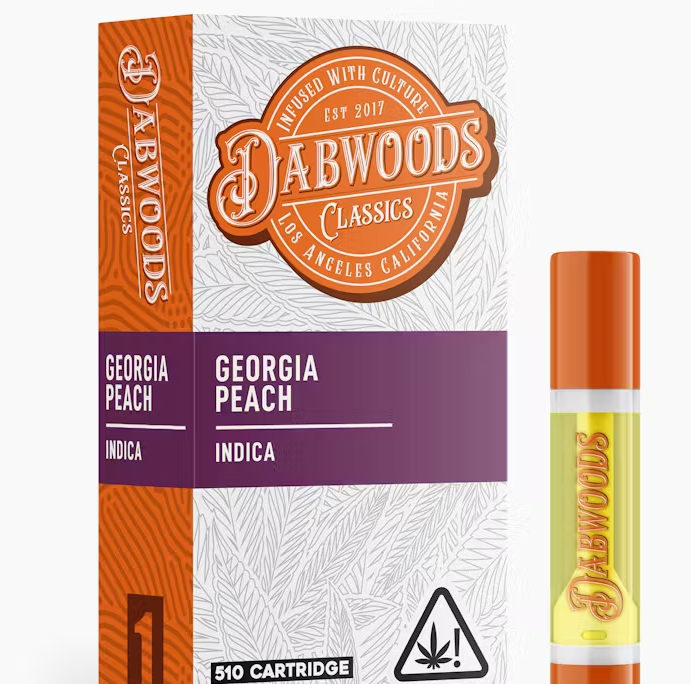 Photograph of product: Dabwoods Georgia Peach Oui'd Cartridge 1g