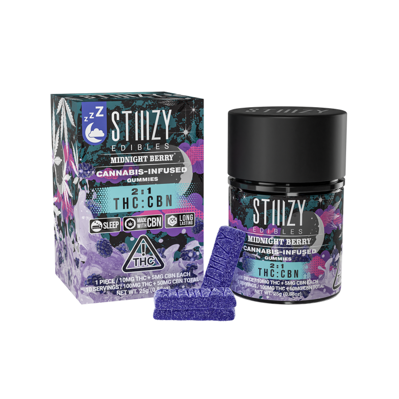 Photograph of product: Stiiizy 2:1 Midnight Berry Gummies