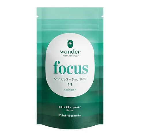Photograph of product: WONDER | PRICKLY PEAR - FOCUS GUMMIES | 1:1 CBG:TH-oui 200MG