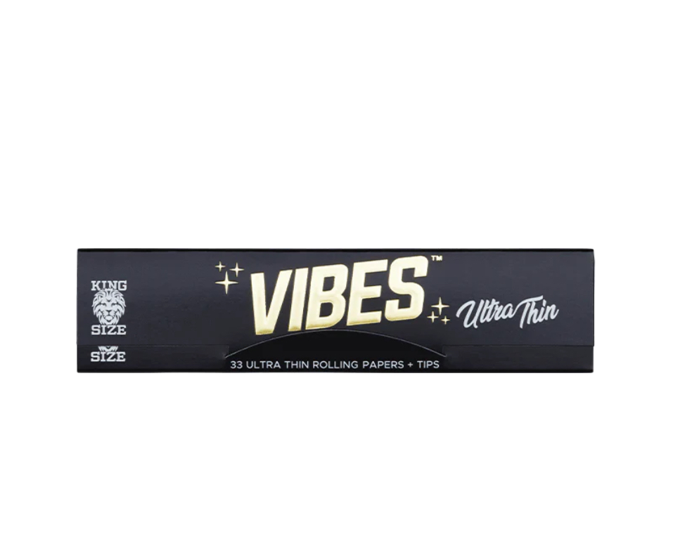 Photograph of Product: Z WAVE - ACCESSORIES - VIBES - ULTRA THIN - KING SIZE - SLIM HEMP ROLLING PAPERS