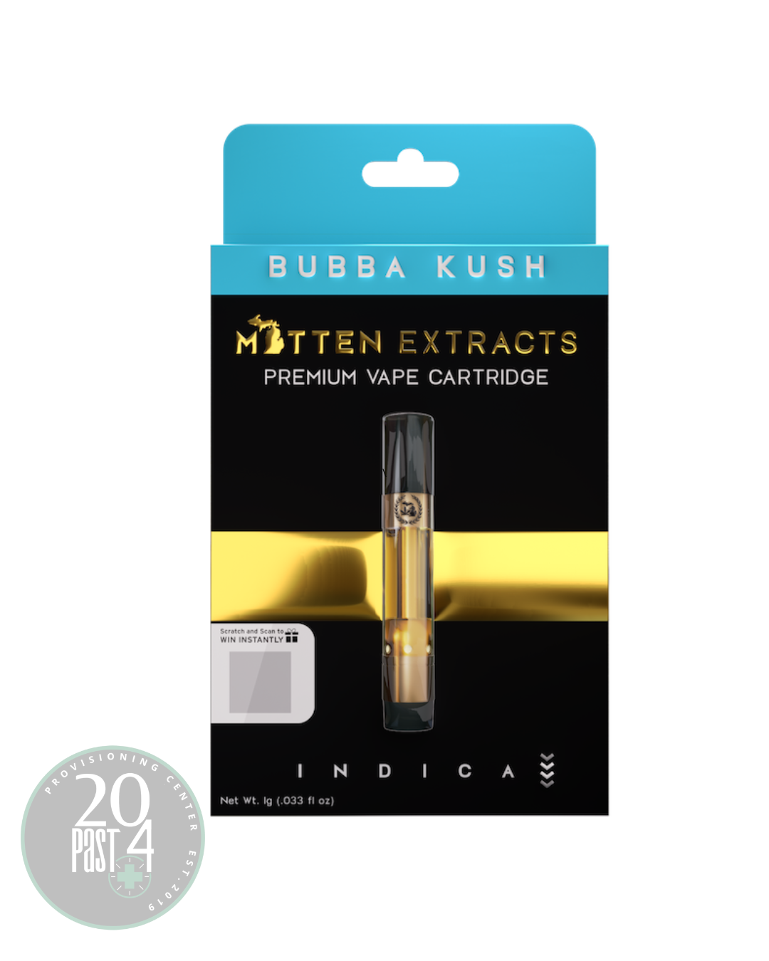 Photograph of product: Mitten Extracts | Bubba Kush | 510