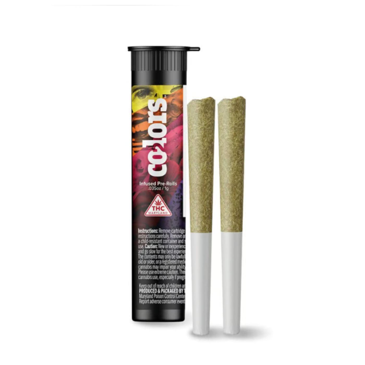 Photograph of product: Colors Infused Preroll (2x0.5g) Apricot x Whoopie Pie