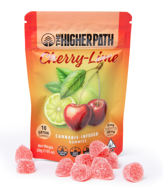 Photograph of product: $16 CHERRY LIME 10MG GUMMY 10 PACK