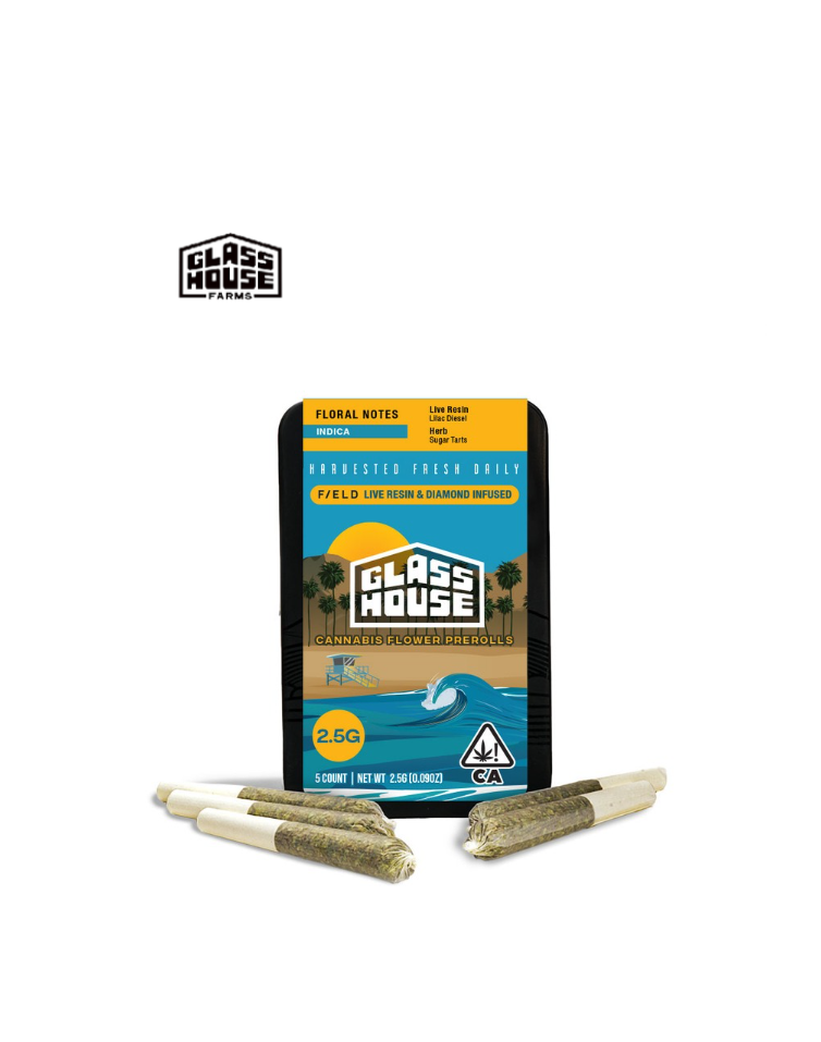 Photograph of product: FLORAL NOTES 2.5G INFUSED 5 PACK PREROLLS