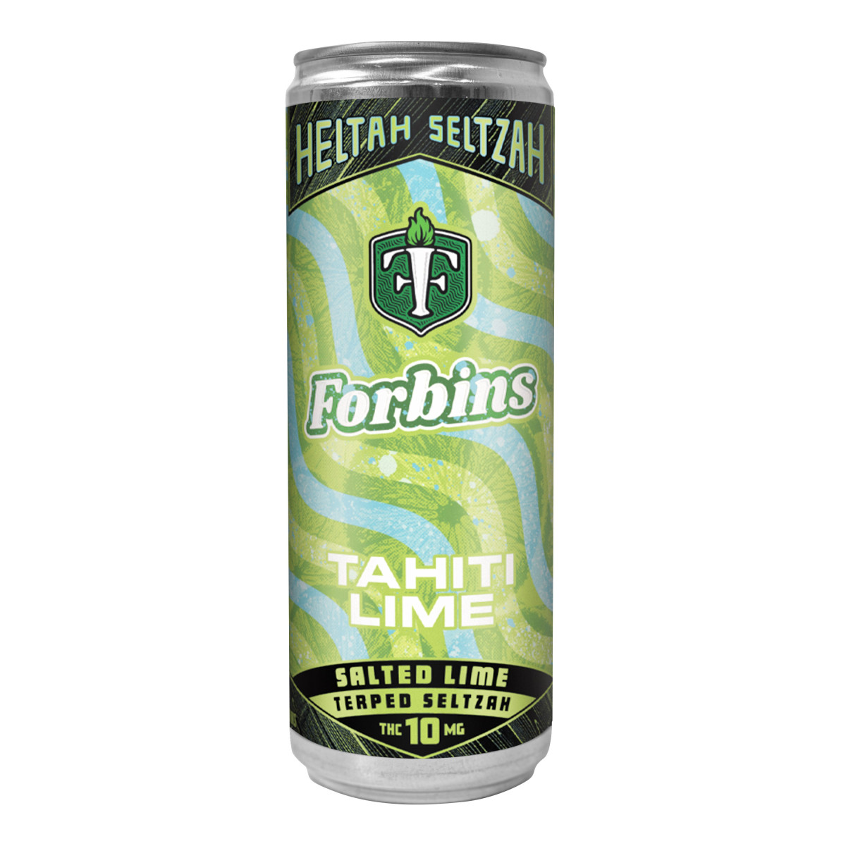 Photograph of product: Forbins Tahiti Lime Heltah Seltzah - [12 fl. oz.] - (2 5mg serv.)