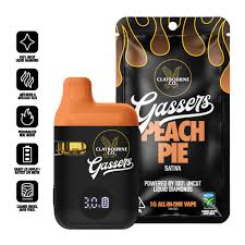 Photograph of product: Claybourne Co. Gassers AIO Peach Pie