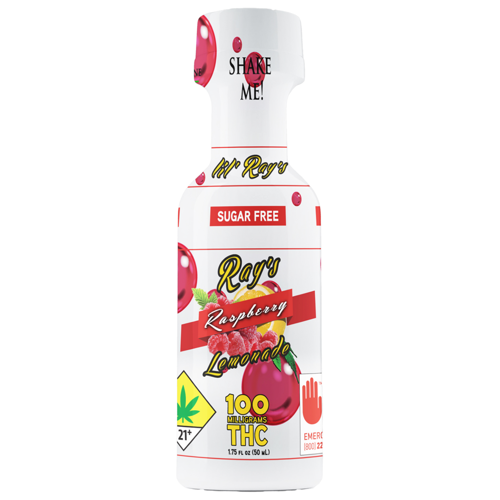 Photograph of product: Rays - Sugar Free Raspberry Lemonade Shot -  100mg Liquid Edible - 1.75oz