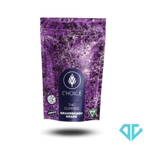 Photograph of product: Choice Granddaddy Grape Gummies 200mg (REC)