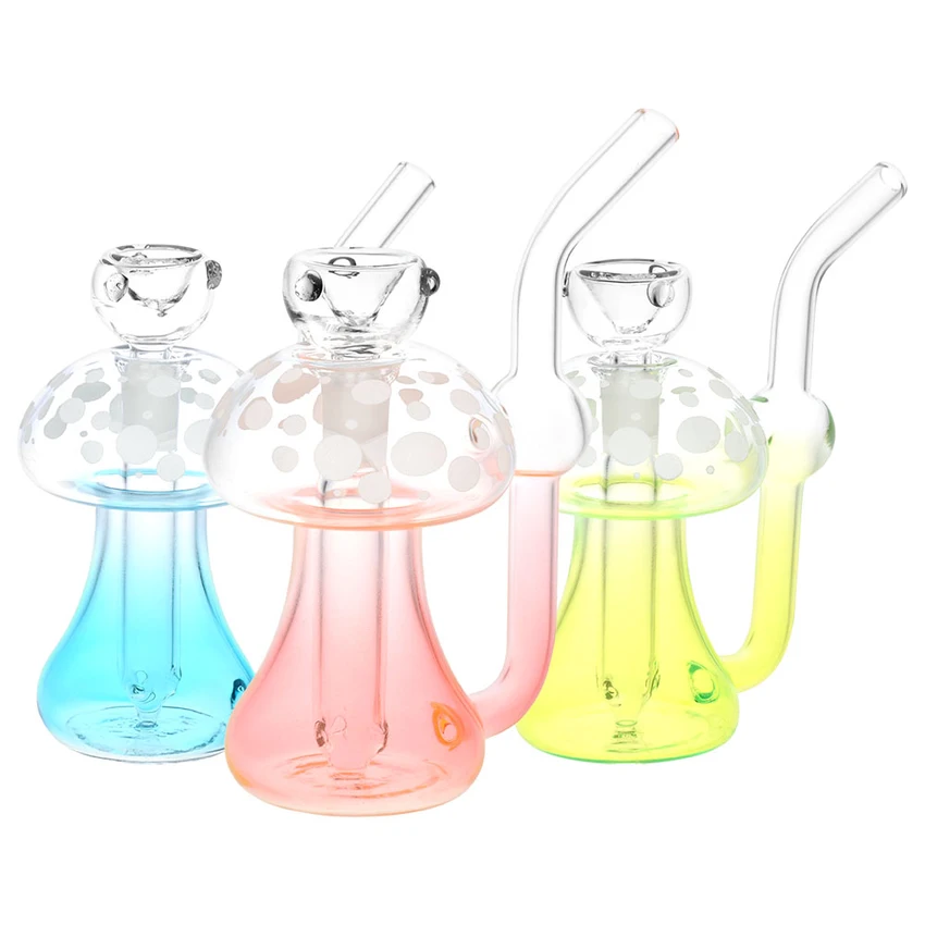 Photograph of product: Florescent Mushroom | Glow in the Dark | Bubbler