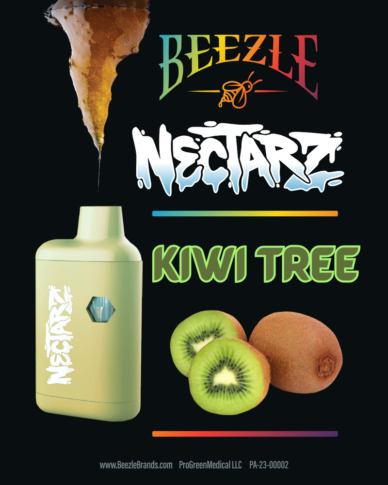 Photograph of Product: Beezle Nectarz Disposable (1g) Kiwi Tree