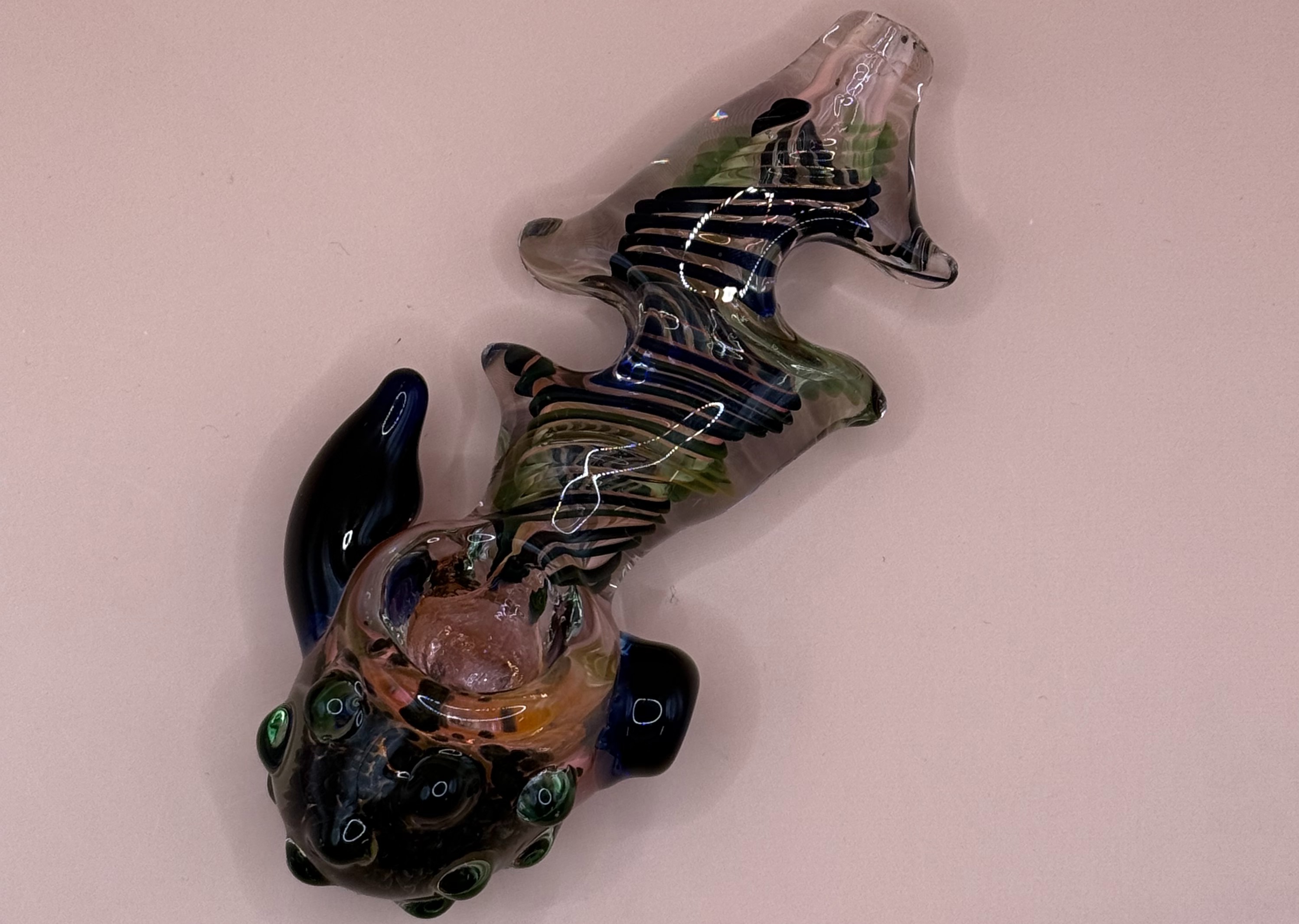 Photograph of product: (REG) The "Bianca" Glass Pipe