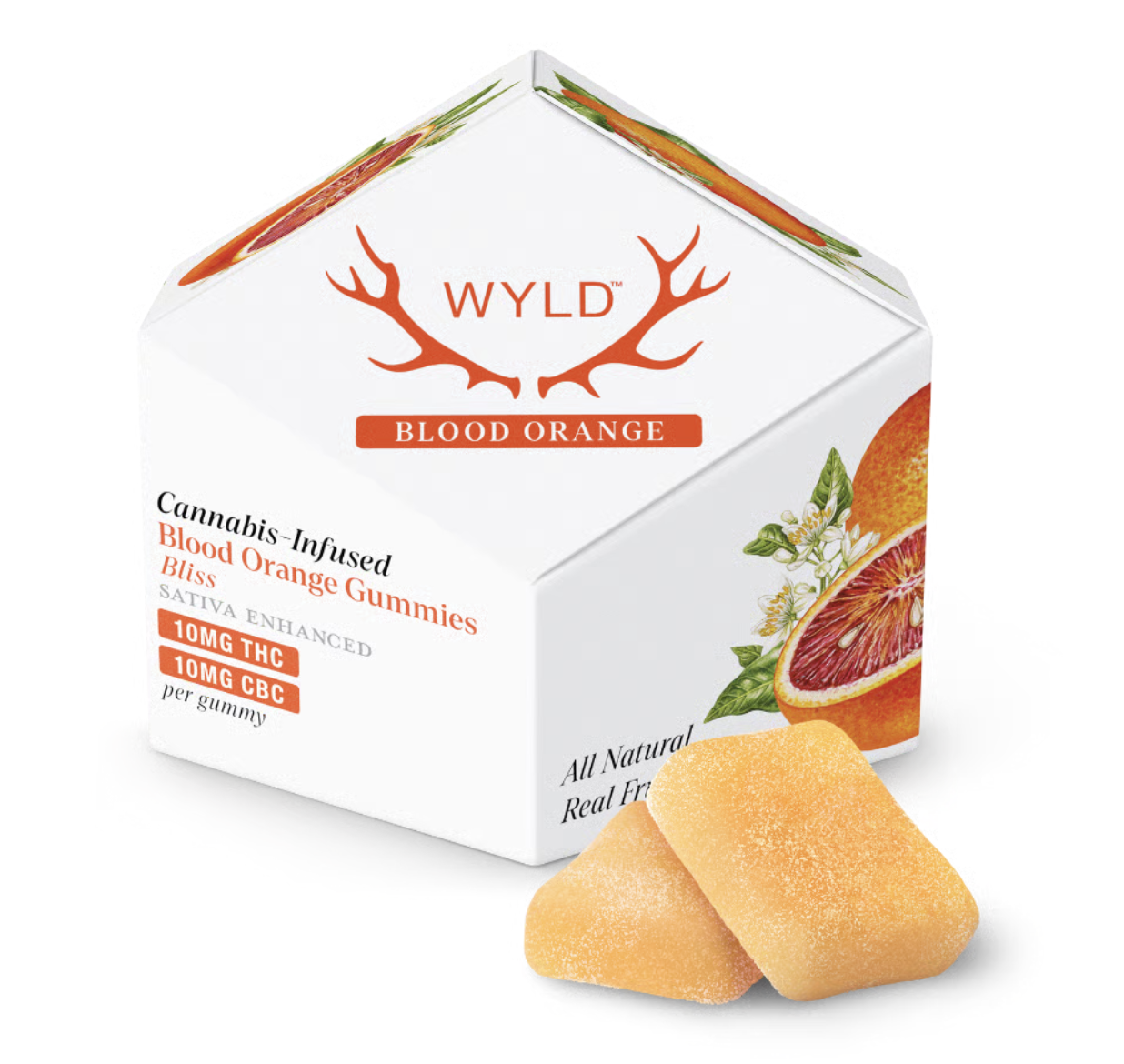 Photograph of product: Blood Orange 1:1 |10 PC| 100mg TH-oui|100mg CBG