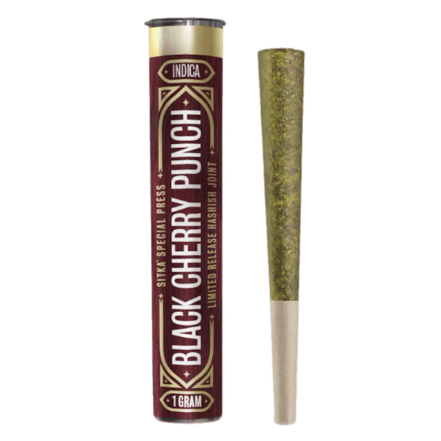 Photograph of product: Black Cherry Punch Infused Pre-Roll 1g - 