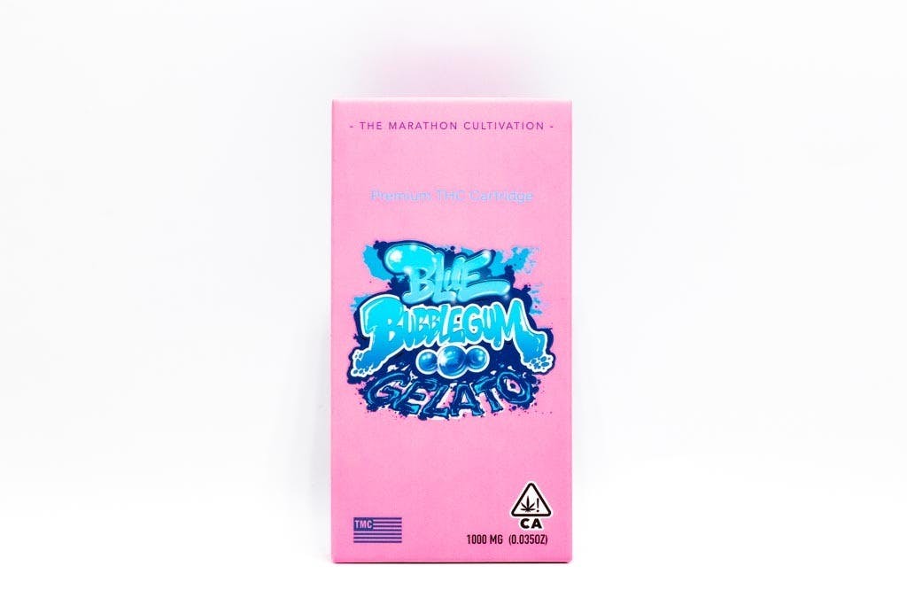 Photograph of product: The Marathon Cultivation - Blue Bubblegum Gelato 1g Cartridge