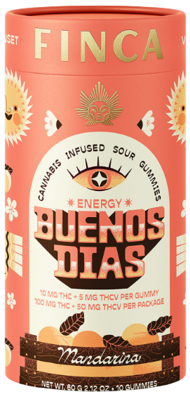Photograph of product: Buenos Dias Mandarina - TH-oui:TH-ouiV Gummie 10 Pack (100mg)