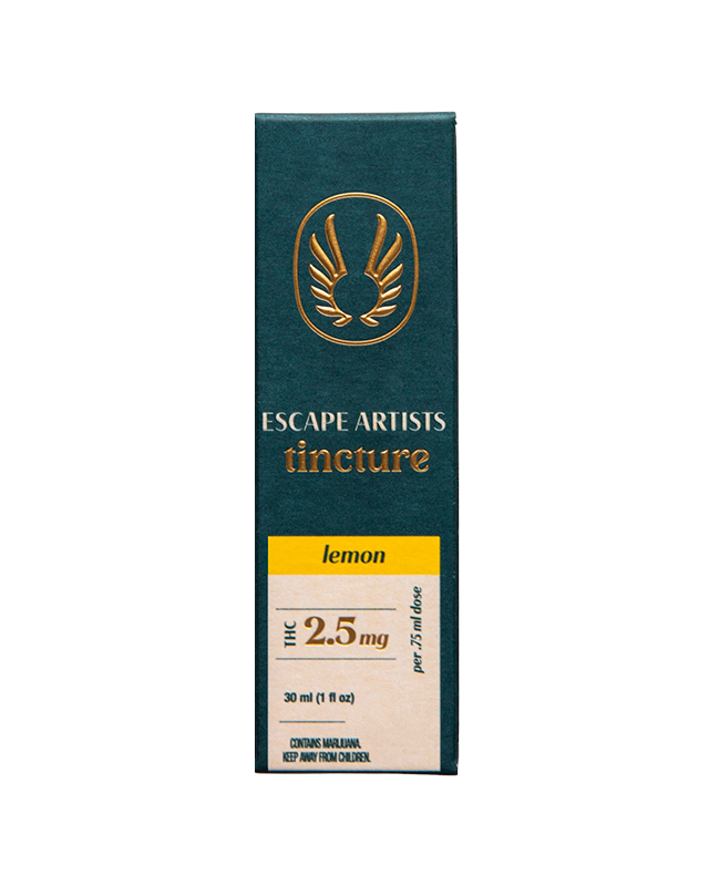 Photograph of product: Escape Artists - Lemon - Tincture - 100mg (H)