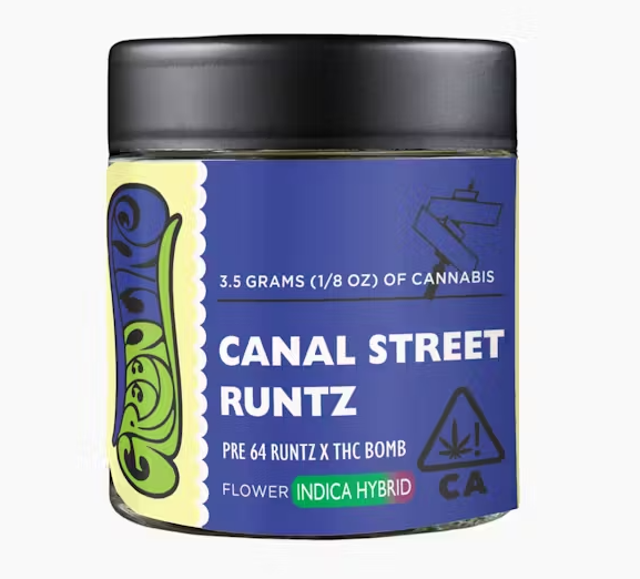 Photograph of product: Greenline Canal Street Runtz Oui'd Hybrid Flower 3.5g
