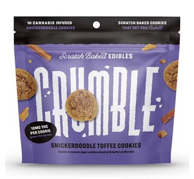 Photograph of product: Crumble | Snickerdoodle Toffee | Cookie | 100mg