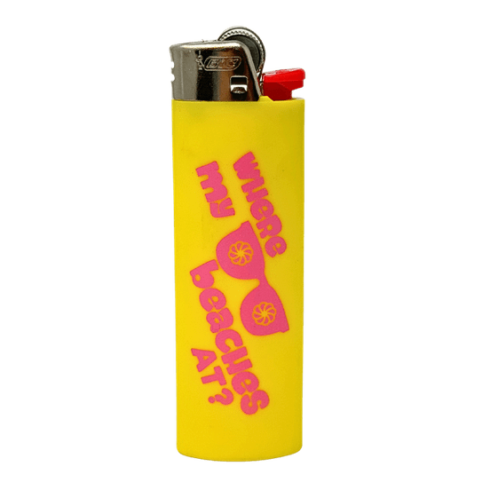 Photograph of product: Kolas Branded Lighter BIC Beaches Yellow - 
