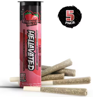 Photograph of product: Strawberry Haze Infused Pre-Roll | 5pk