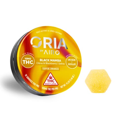 Photograph of product: Citrus Splash 2:1 TH-oui:CBC Oria Live Resin Gummies 100mg (H) [10pk] - 