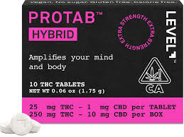 Photograph of product: Level Tablet Edibles 10pk/100mg Protab- Hybrid